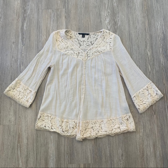 Zac & Rachel Tops - Lace peasant top